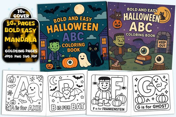 Download Halloween ABC Alphabet Coloring Book - Alphabet coloring book Collection