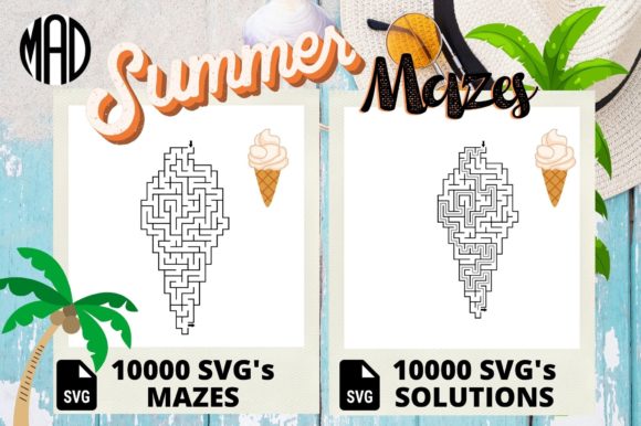 Download ICE CREAM SHAPED MAZES - KDP SUMMER - Kdp summer Collection