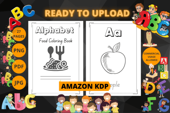 Download Preschool Food Alphabet Coloring Book V7 - Alphabet coloring book Collection