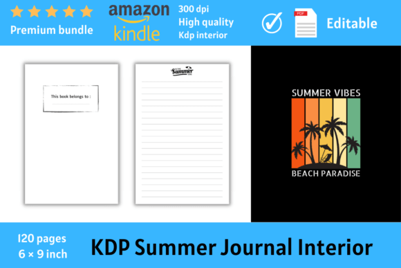 Download Kdp Summer Journal Interior - Kdp summer Collection