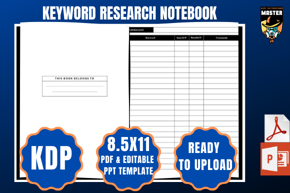 Download KDP Keyword Research Notebook - Premium Resources