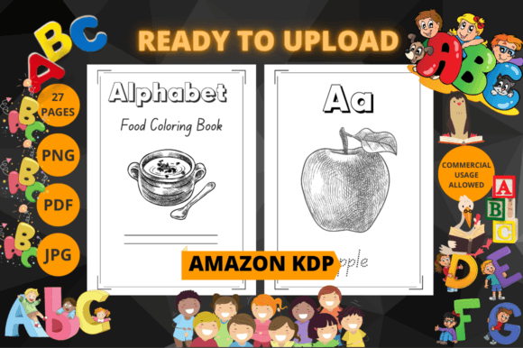 Download Preschool Food Alphabet Coloring Book V5 - Alphabet coloring book Collection