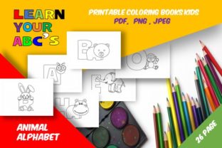 Download 26 Cute Animals Alphabet Coloring Book - Alphabet coloring book Collection
